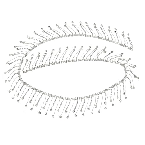 HOMSFOU Rhinestone Quasten Kette Dekorative Strasskette für Kleidung Diy Bastelprojekte Party Accessoires Vielseitig Einsetzbar für Hochzeiten Tanz und Strandfeiern HOMSFOU Rhinestone Quasten Kette Dekorative Strasskette für Kleidung Diy Bastelprojekte Party Accessoires Vielseitig Einsetzbar für Hochzeiten Tanz und Strandfeiern von HOMSFOU