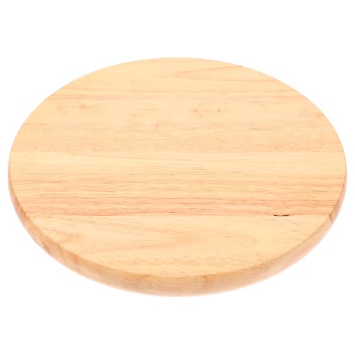 HOMSFOU Runde Hockerplatte Aus Massivem Holz Drinnen Außenhocker Ersatz Sitz Runden Essen Planke Tragbarer Stuhl Weißer Stuhl Stühle Hocker Zubehör Aus Holz Hölzern von HOMSFOU
