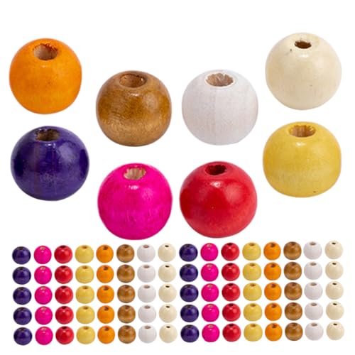 HOMSFOU Runde Holzperlen ca Natürliche DIY Spacer Beads für Schmuckherstellung Glatte Oberfläche Vielseitig für Armbänder Halsketten Bastelprojekte HOMSFOU Runde Holzperlen ca Natürliche DIY Spacer Beads für Schmuckherstellung Glatte Oberfläche Vielseitig für Armbänder Halsketten Bastelprojekte von HOMSFOU