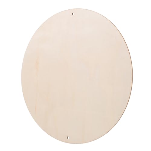 HOMSFOU Runde Holzscheibe Unbehandelt für Diy Bastelarbeiten Blanko Holzbrett für Dekoration Handwerk und Kreative Projekte für Malerei und Persönliche Gestaltung von HOMSFOU