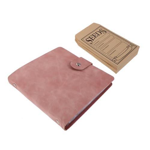 HOMSFOU Samen Aufbewahrungsalbum Kartenordner Samenpaket Organizer Ordner Samen Aufbewahrungs Organizer Umschläge Foto Samenhalter Buch Umschlag Set von HOMSFOU