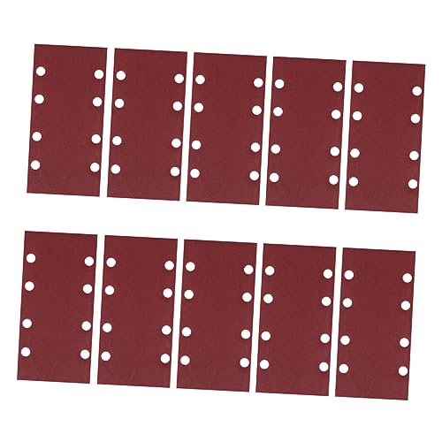 HOMSFOU Sandpapier Ersatz Möbel Schleifpads schleifpapier kunststoffringe handwerkzeug holzbearbeitung sandwalze Schleifscheibe Polierpads zum Schleifen von Papier Aluminiumoxid rot von HOMSFOU