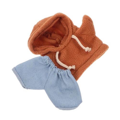 HOMSFOU Satz Puppenkleidungsset Plüschbären-Kapuzenpullover Puppe verkleiden Sich Kleidung Plüschtierkleidung Spielzeugkleidung Plüschpuppenkleidung Puppenkleidung tragen Kurzer Plüsch von HOMSFOU