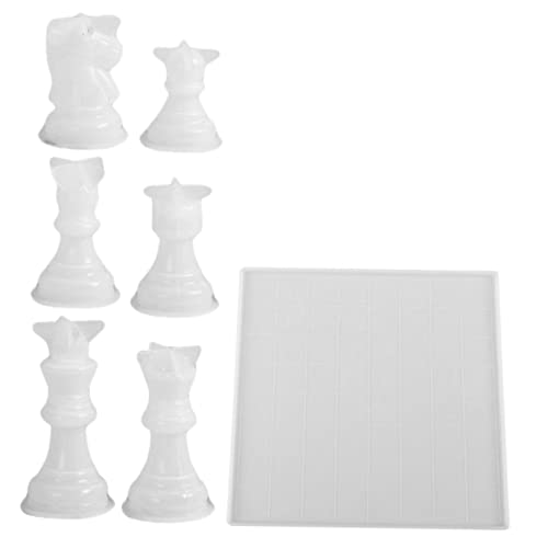 HOMSFOU Schachfiguren Silikonformen Set Teiliges DIY Gussform Set für Schachspiel Flexible Wiederverwendbare Schachmotive für Kreative Bastelprojekte und an und Familie HOMSFOU Schachfiguren Silikonformen Set Teiliges DIY Gussform Set für Schachspiel Flexible Wiederverwendbare Schachmotive für Kreative Bastelprojekte und an und Familie von HOMSFOU