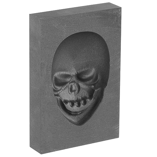 HOMSFOU Schädel-Graphit-Barrenform Hochdichte Gussform Zum Schmelzen Von Gold Silber Und Kupfer 2 36 X 1 96 X 0 39 Zoll Schwarz HOMSFOU Schädel-Graphit-Barrenform Hochdichte Gussform Zum Schmelzen Von Gold Silber Und Kupfer 2 36 X 1 96 X 0 39 Zoll Schwarz von HOMSFOU