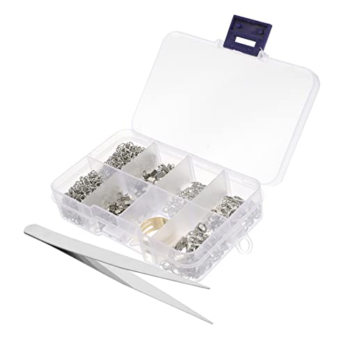 HOMSFOU Schmuckzubehör Verschlussherstellung Für Schlüssel Silberne Biegeringe Armbänder Verbindungsschnalle Kordel Crimp Enden DIY Material Halskette Verbindungsschnalle DIY HOMSFOU Schmuckzubehör Verschlussherstellung Für Schlüssel Silberne Biegeringe Armbänder Verbindungsschnalle Kordel Crimp Enden DIY Material Halskette Verbindungsschnalle DIY von HOMSFOU