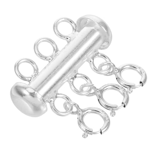 HOMSFOU Schnalle Einer Perlenkette Multi-halskettenverschluss Für Damen Schichtverschlüsse Magnetverschlüsse Für Halsketten Kettenseparator Zum Schichten Halsketten-stapler Silver Silber- von HOMSFOU