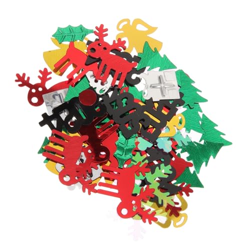 HOMSFOU Schneeflocken Konfetti Glänzend Festlich PVC Tischdeko Neujahr Weihnachtsdeko Streudeko Langlebig Sicher für Party Feier Erwachsene von HOMSFOU