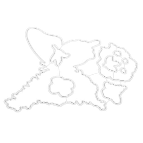 HOMSFOU Schneidwerkzeug Herstellung Cutter Schneiden sterben Karte Stanzformen Stanzform für Handwerk Formen für Fotoalben Prägemappen Metallschablone Kohlenstoffstahl Silber von HOMSFOU