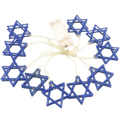 HOMSFOU Schnur Feiertagsdekorationen Chanukka-festdekoration Chanukka-davidstern Leuchtet Chanukka Leuchtet Blau Davidstern-lichterkette Jüdisches Jüdische Lichter Led Plastik HOMSFOU Schnur Feiertagsdekorationen Chanukka-festdekoration Chanukka-davidstern Leuchtet Chanukka Leuchtet Blau Davidstern-lichterkette Jüdisches Jüdische Lichter Led Plastik von HOMSFOU