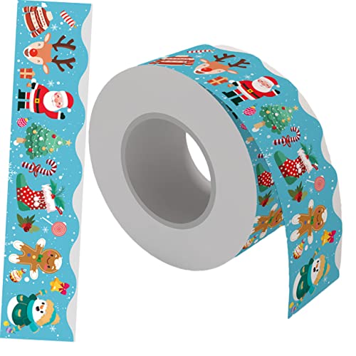 HOMSFOU Schulklassen Weihnachts Selbstklebende Verschleißfeste Schwarze Tafelbordüren mit Weihnachtsmotiven Dekorativer Randsticker für Pinnwand Tafel Fenster und Türen HOMSFOU Schulklassen Weihnachts Selbstklebende Verschleißfeste Schwarze Tafelbordüren mit Weihnachtsmotiven Dekorativer Randsticker für Pinnwand Tafel Fenster und Türen von HOMSFOU