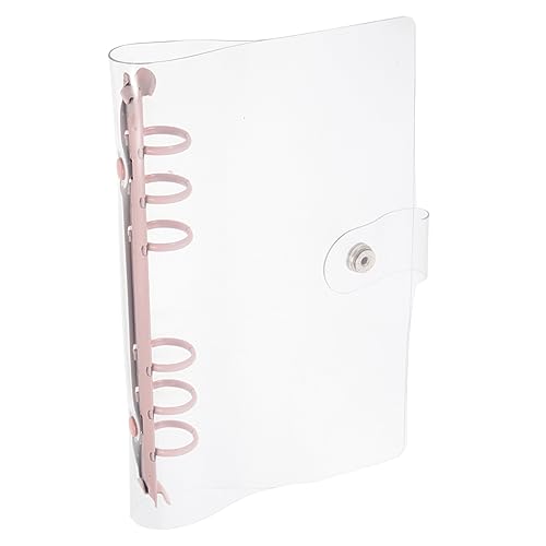 HOMSFOU Sechs Loch Ordnerhülle Ordner Notizbuch Clear View Ordner Nachfüllbarer Ordner Nachfüllbarer Notizbuch Ordner Nachfüllbar Wiederverwendbar Durchsichtig Pp Gelochte von HOMSFOU