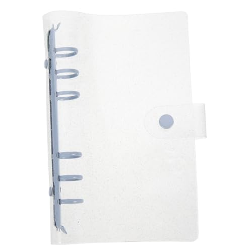 HOMSFOU Sechs Loch Ordnerhülle Planerordner Geschäftsordner Notizbuchordner Notizbuchordner Transparente Hülle Für Lose Blätter Notizbuchhülle Ordner Laptop Zubehör Pvc Blau von HOMSFOU