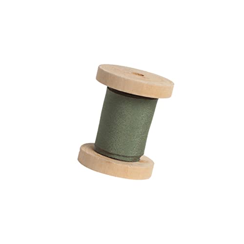 HOMSFOU Seidenband Dekorationen Chiffon Verpackung Farbig Hochzeit Dekorativ Benutzerdefiniertes Band Für Bouquet Sortiert Florist Konfrontiert Farben Doppelt Seidig Grün Hölzern von HOMSFOU
