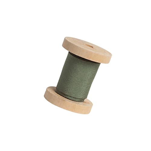 HOMSFOU Seidenband doppelt Florist seidig farbig Samtband hochzeitsgeschenk gastgeschenke hochzeit handgefertigte Bänder Band für Blumenstrauß Buntes Band Hölzern Green von HOMSFOU