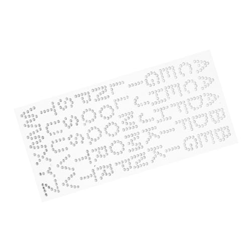HOMSFOU Selbstklebende Glitzer Diamant Buchstaben Aufkleber Weiß Strass Sticker für Abschlusskappe Journal Scrapbooking DIY Bastelprojekte HOMSFOU Selbstklebende Glitzer Diamant Buchstaben Aufkleber Weiß Strass Sticker für Abschlusskappe Journal Scrapbooking DIY Bastelprojekte von HOMSFOU