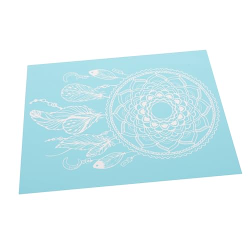 HOMSFOU Selbstklebende Seidenschablonen für Siebdruck Wiederverwendbare Mesh Vorlagen zum Malen Textilien Zubehör für Diy Projekte für Kreative Designs und Einfache von HOMSFOU