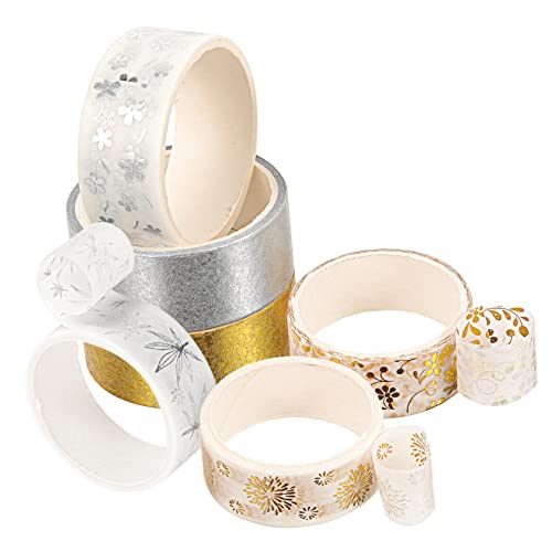 HOMSFOU Set Planer Tape Scrapbooking Bemaltes Deko Tape Masking Tape Deko Tape Farbiges UV Washi Tape Dünne DIY Deko Tapes Geschenkband Japanpapier von HOMSFOU