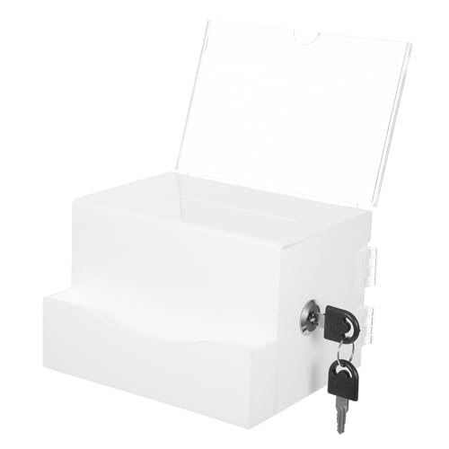 HOMSFOU Sichere Acrylspendenbox Mit Stimmzettel Für Spendenaktionen Für Die Schul- Und Büro- Und Tragbare Sammelschachtel Für Wohltätige Zwecke HOMSFOU Sichere Acrylspendenbox Mit Stimmzettel Für Spendenaktionen Für Die Schul- Und Büro- Und Tragbare Sammelschachtel Für Wohltätige Zwecke von HOMSFOU