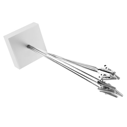 HOMSFOU Silberner Fotoshalter Baum mit Metallklammern Kreativer Desktop Bilderständer für Fotos Notizen und Postkarten Einzigartiges Design für Büro und Besondere Anlässe von HOMSFOU