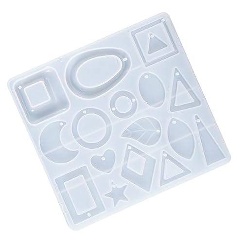 HOMSFOU Silikon Gießform für Ohrringe Diy Epoxidharz Mold für Schmuck Hängende Dekorationen Kreative Resin Art Sicher und Wiederverwendbar für Designs mit Glitzer und Blumen von HOMSFOU