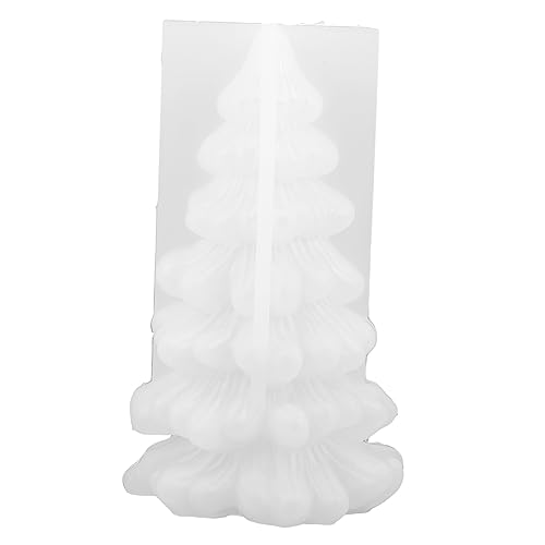 HOMSFOU Silikon Kerzenform Weihnachtsbaum Dekorationsform für Diy Kerzenherstellung Langlebig und Einfach zu Reinigen für Handgemachte und Weihnachtsdekoration von HOMSFOU
