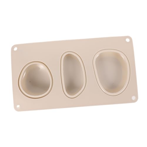 HOMSFOU Silikonform für Seifen Ovaler Mold mit Fächern für Diy Handwerk Leicht zu Reinigen und Wiederverwendbar Hochwertigem Silikon für Kreative Bastelprojekte Zufällige von HOMSFOU
