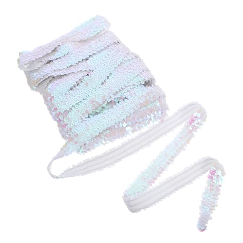 HOMSFOU Sparkly Stirnbänder Für Frauen -pailletten -elastizier -trim Für Partys Für Schneiderungs- Und Dekorationsprojekte 3cm Paillettenband Für Stirnbänder Accessoires 13m von HOMSFOU