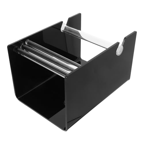 HOMSFOU Spender Für Acryl Aufkleberrollen Rotierender Organizer Mit 3 Scheiben Für Einzelhandels Und Barcode Etiketten – Einstellbare Spannungskontrolle Für Eine Gleichmäßige Bandzufuhr von HOMSFOU