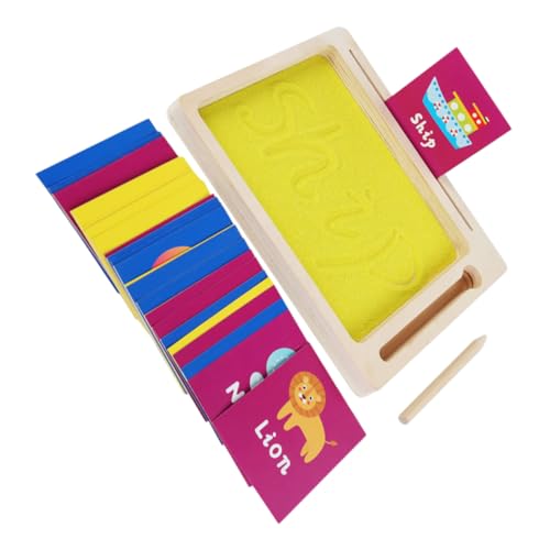 HOMSFOU Spielzeugset Zum Sandmalen Adena Montessori- Schreibtablett Aus Sand Buchstabenbildung Sandkasten Montessori-zeichenbrett Montessori-sandtablett Holz HOMSFOU Spielzeugset Zum Sandmalen Adena Montessori- Schreibtablett Aus Sand Buchstabenbildung Sandkasten Montessori-zeichenbrett Montessori-sandtablett Holz von HOMSFOU