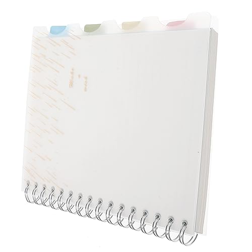 HOMSFOU Spiral Notizbuch Transparent PP Kariertes Journal für Studenten Büro und Kreative Ideen für Tagebuch Notizen Skizzen und Organisation von HOMSFOU