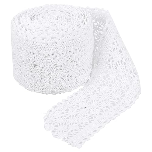 HOMSFOU Spitzen zubehör Baumwollband Spitzenband weiß Vintage Streifen Spitzenstoffbesatz DIY nähen trimmen Spitze häkeln Kleidung Spitzenbesatz Fransenbesatz aus Baumwolle Baumwollfaden HOMSFOU Spitzen zubehör Baumwollband Spitzenband weiß Vintage Streifen Spitzenstoffbesatz DIY nähen trimmen Spitze häkeln Kleidung Spitzenbesatz Fransenbesatz aus Baumwolle Baumwollfaden von HOMSFOU
