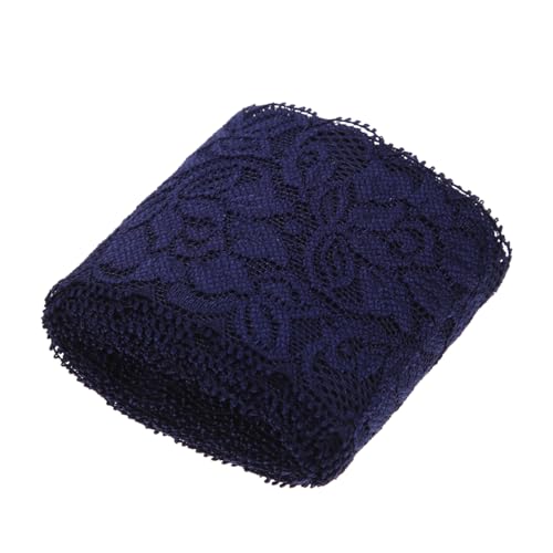 HOMSFOU Spitzen zubehör Hochzeit trimmen Blumenspitze Schnürsenkel rustikales Spitzenband Ösen-Spitzenbesatz Kleidungsstück Spitze Kleidungsstück Zubehör DIY-Spitze nähen Nylongarn Blau von HOMSFOU