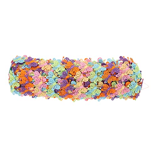 HOMSFOU Spitzenornament Diy Schmetterlingsapplikation Stickerei Kleidung Patches Yards Langlebige Hautfreundliche Spitze für Kreative Nähprojekte und Dekorationen von HOMSFOU