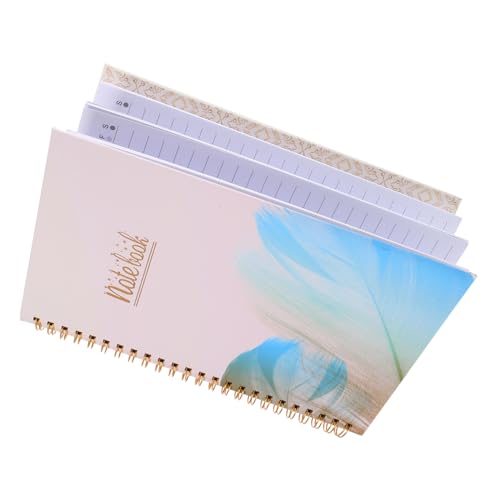HOMSFOU Spulen Notizblock multifunktionaler akademischer Planer Tragbares Notizbuch tragbare Planerbücher Bürobedarf Business Planning Notebook Täglicher Planer Papier Blue von HOMSFOU