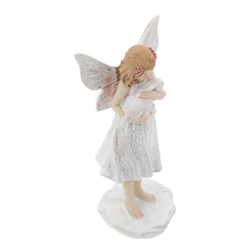 HOMSFOU Stehende Engel Statue Weihnachtsdeko Resin Blumenfee mit Kaninchen Gartenfigur für Außenbereich Rasen Terrasse Grabdenkmal Festliche Weihnachtsdekoration HOMSFOU Stehende Engel Statue Weihnachtsdeko Resin Blumenfee mit Kaninchen Gartenfigur für Außenbereich Rasen Terrasse Grabdenkmal Festliche Weihnachtsdekoration von HOMSFOU