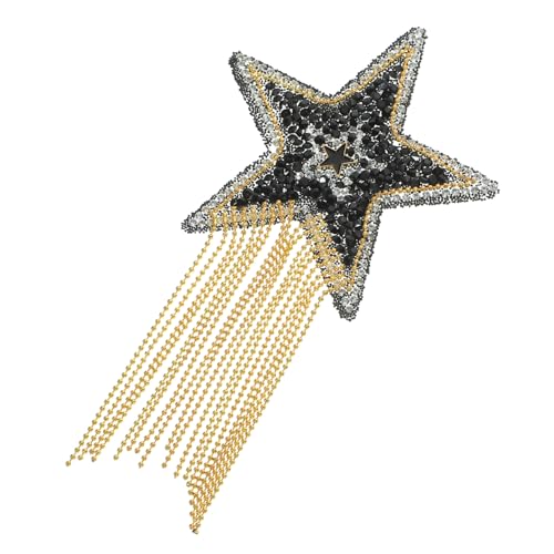 HOMSFOU Stern Strass Bügelpatch für DIY Kleidung Glitzernde Applikation mit Fransen für Reparaturen und Designs für Shirts Jacken und Accessoires HOMSFOU Stern Strass Bügelpatch für DIY Kleidung Glitzernde Applikation mit Fransen für Reparaturen und Designs für Shirts Jacken und Accessoires von HOMSFOU