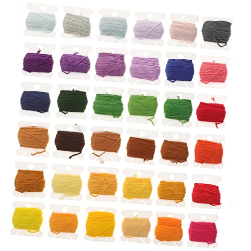 HOMSFOU Stickgarn Farben Diy Handstickerei Garn für Kunsthandwerk Robust und Langlebig für Nähmaschinen Handnähen und Kreative Projekte von HOMSFOU