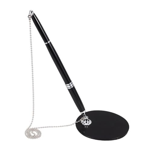 HOMSFOU Stift unterschreiben Business-Kugelschreiber Bürodesk -Zubehör Schreibtischzubehör Tintenstifte zum Schreiben Stift mit Halter Stahl Black HOMSFOU Stift unterschreiben Business-Kugelschreiber Bürodesk -Zubehör Schreibtischzubehör Tintenstifte zum Schreiben Stift mit Halter Stahl Black von HOMSFOU