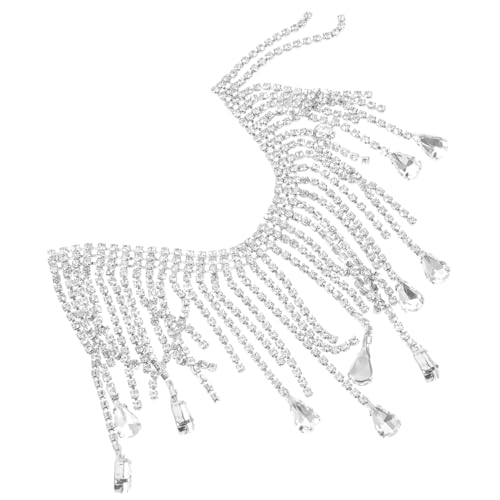 HOMSFOU Strasskette Applikationen aus Strass Zierleiste zum Nähen Basteln Strasssteine für Kleidung trimmen Fransen mit Strassbesatz Fransenbesatz selber machen Strassrand Metall Silber HOMSFOU Strasskette Applikationen aus Strass Zierleiste zum Nähen Basteln Strasssteine für Kleidung trimmen Fransen mit Strassbesatz Fransenbesatz selber machen Strassrand Metall Silber von HOMSFOU
