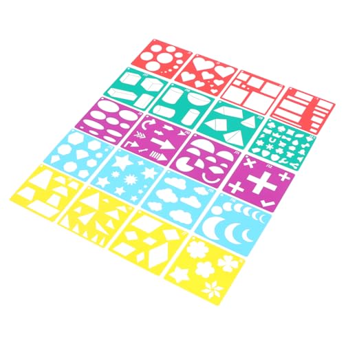 HOMSFOU Teiliges Bunte Geometrische Schablonen für Wiederverwendbare Malvorlagen Leicht zu Reinigen für Diy Kunst Scrapbooking und Wandgestaltung HOMSFOU Teiliges Bunte Geometrische Schablonen für Wiederverwendbare Malvorlagen Leicht zu Reinigen für Diy Kunst Scrapbooking und Wandgestaltung von HOMSFOU