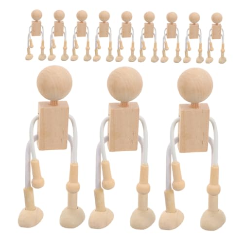 HOMSFOU Teiliges Holzfiguren zum Bemalen Sichere DIY Holzpuppen für Vielseitige Spielfiguren für Haus Schule und Büro Natürliche Holzfiguren als und Wohnaccessoire HOMSFOU Teiliges Holzfiguren zum Bemalen Sichere DIY Holzpuppen für Vielseitige Spielfiguren für Haus Schule und Büro Natürliche Holzfiguren als und Wohnaccessoire von HOMSFOU