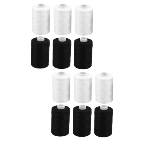 HOMSFOU Teiliges Nähgarn Polyester Yards Schwarz Weiß Langlebiges Maschinen Handnähgarn für DIY Hand Stickarbeiten Quilten Vielseitig für Kreative Stoffgestaltung HOMSFOU Teiliges Nähgarn Polyester Yards Schwarz Weiß Langlebiges Maschinen Handnähgarn für DIY Hand Stickarbeiten Quilten Vielseitig für Kreative Stoffgestaltung von HOMSFOU