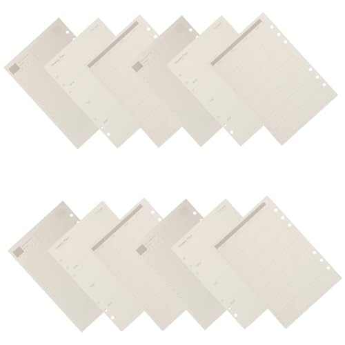 HOMSFOU Teiliges Planer Nachfüllset Ringbuch Einlagen für Tägliche Wöchentliche und Monatliche Planung Liniertes Nachfüllpapier Kompatibel Ring Planern für Büro Schule und Privatgebrauch von HOMSFOU