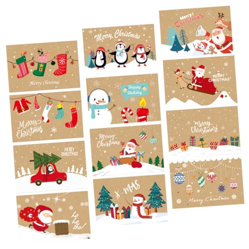 HOMSFOU Teiliges Weihnachtskarten mit Umschlägen Niedliche Klappkarten aus Hochwertigem Papier Festliche Grußkarten mit Weihnachtsmotiven für Freunde Familie und Persönliche HOMSFOU Teiliges Weihnachtskarten mit Umschlägen Niedliche Klappkarten aus Hochwertigem Papier Festliche Grußkarten mit Weihnachtsmotiven für Freunde Familie und Persönliche von HOMSFOU