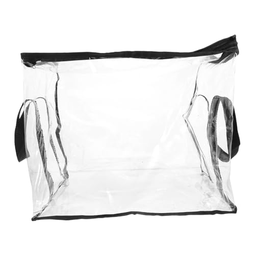 HOMSFOU Tragbare Aufbewahrungstasche Pvc-einkaufstaschen Tasche Für Dokumentenmappen Klare Reise-kulturtasche Buchbeutel Für Durchsichtige Büchertasche Friseurtasche Polyester Black HOMSFOU Tragbare Aufbewahrungstasche Pvc-einkaufstaschen Tasche Für Dokumentenmappen Klare Reise-kulturtasche Buchbeutel Für Durchsichtige Büchertasche Friseurtasche Polyester Black von HOMSFOU