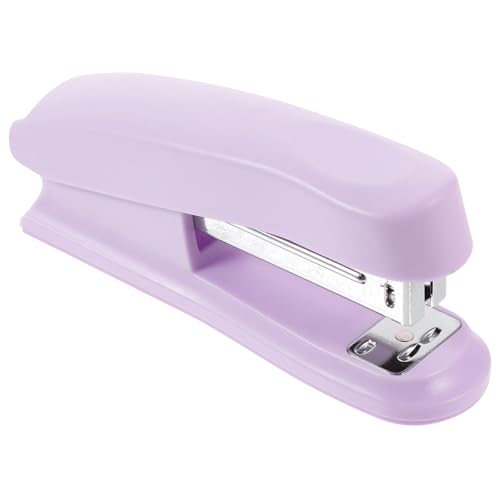 HOMSFOU Tragbarer Hefter Bürozubehör Schreibtisch Desktop-hefter Büro-tischhefter Bürowefter Lufthefter Bürobedarf Hefter Kreativer Hefter Handhefter Hefter Schreibwaren Violett Plastik von HOMSFOU