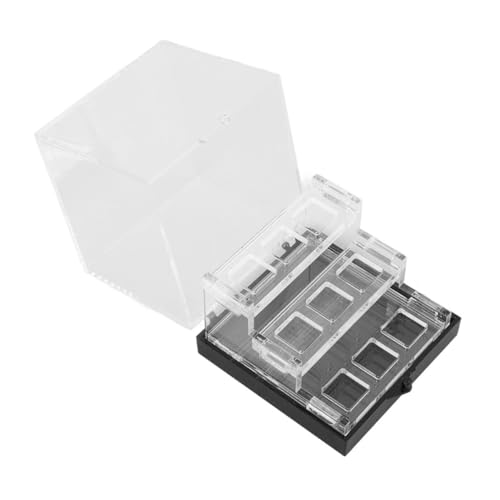 HOMSFOU Transparente Acryl Mehrschicht Vitrine Mineralien Schmuckstein Präsentationsbox mit Deckel für Edelstein Aufbewahrung und Bastel Display von HOMSFOU