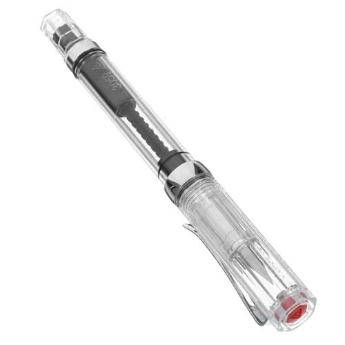 HOMSFOU Transparenter Füllfederhalter für Kalligraphie Tragbarer Schreibstift mit Tintenabsorber Spitze für Büro Reisen und Kreative Anwendungen HOMSFOU Transparenter Füllfederhalter für Kalligraphie Tragbarer Schreibstift mit Tintenabsorber Spitze für Büro Reisen und Kreative Anwendungen von HOMSFOU