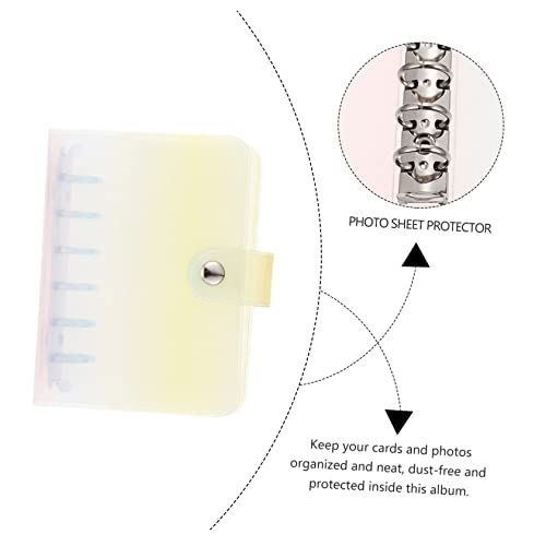 HOMSFOU Transparenter Ringbuchordner mit Farbverlauf Langlebiger PP Einband Leicht und für Schule und Büro Praktischer Nachfüllbare Ringbinder für Lose HOMSFOU Transparenter Ringbuchordner mit Farbverlauf Langlebiger PP Einband Leicht und für Schule und Büro Praktischer Nachfüllbare Ringbinder für Lose von HOMSFOU